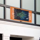 Happy Halloween uit de Grave Spandoek (Buitenkant Gebouw)