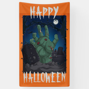 Happy Halloween uit de Grave Spandoek