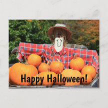 Happy Halloween uit het Briefkaart van de pompoenp