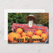 Happy Halloween uit het Briefkaart van de pompoenp (Voorkant / Achterkant)