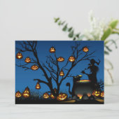 Happy Halloween Uitnodiging (Staand voorkant)