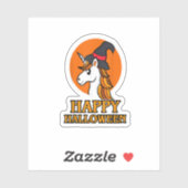 Happy Halloween Unicorn voor meisjes Halloween Uni Sticker (Vel)