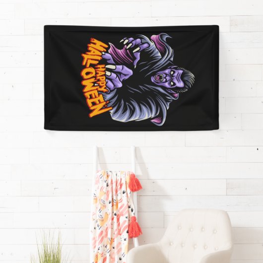 Happy Halloween Vampire Banner (Insitu)