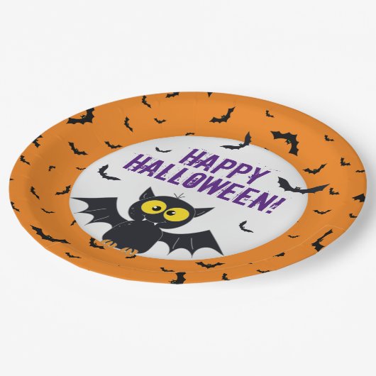 Happy Halloween Vampire Bat Paper Bord (Gekanteld)