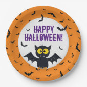 Happy Halloween Vampire Bat Paper Bord (Voorkant)