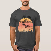 Happy Halloween Vampire Bat T-shirt (Voorkant)