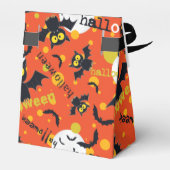 Happy Halloween Vampire Bat Volle Maan Bedankdoosjes (Achterkant)