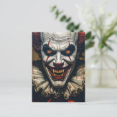Happy Halloween Vampire Clown Briefkaart (Staand voorkant)