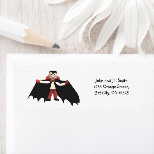 Happy Halloween Vampire Etiket (Insitu)