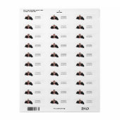 Happy Halloween Vampire Etiket (Full Sheet)