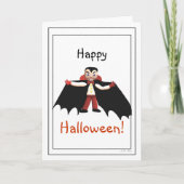 Happy Halloween Vampire Kaart (Voorkant)