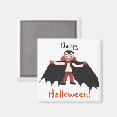 Happy Halloween Vampire Magneet (Voorkant / Achterkant)