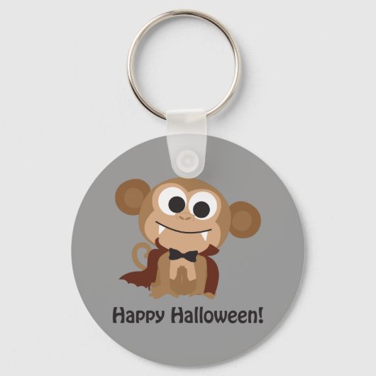 Happy Halloween! Vampire Monkey Sleutelhanger (Voorkant)