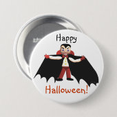 Happy Halloween Vampire Ronde Button 7,6 Cm (Voorkant /achterkant)