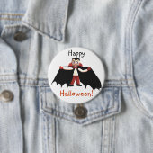 Happy Halloween Vampire Ronde Button 7,6 Cm (In situ)