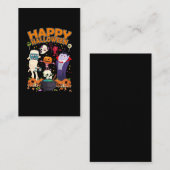 Happy Halloween Vampire Skeleton Pumpkin Ghost Visitekaartje (Voorkant / Achterkant)