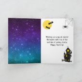 Happy Halloween Vampires Paars Kaart (Binnen)