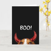 Happy Halloween van die kleine Duivel Holmes Kaart (Gele Bloem)