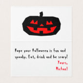 Happy Halloween-van-een-aardig grappig Kaart (Binnenkant ongevouwen)