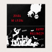 Happy Halloween-van-een-aardig grappig Kaart (Buitenkant ongevouwen)