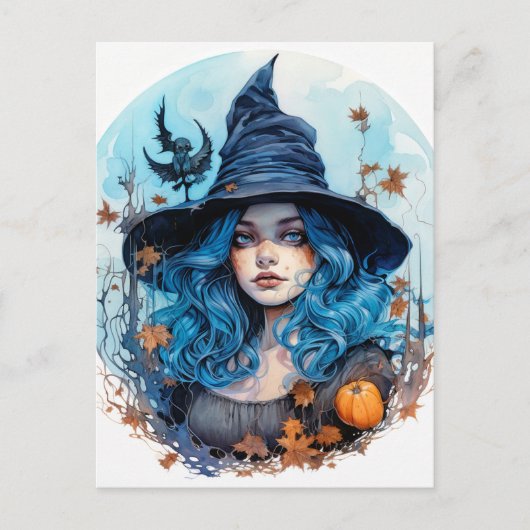 Happy Halloween | Verblijf Witchy Briefkaart (Voorkant)