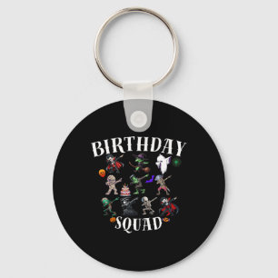 Happy Halloween Verjaardag Squad Matching Familie  Sleutelhanger