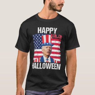 Happy Halloween verwarde Joe Biden Funny Happy 4th T-shirt