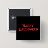 Happy Halloween Vierkante Button 5,1 Cm (Voorkant /achterkant)