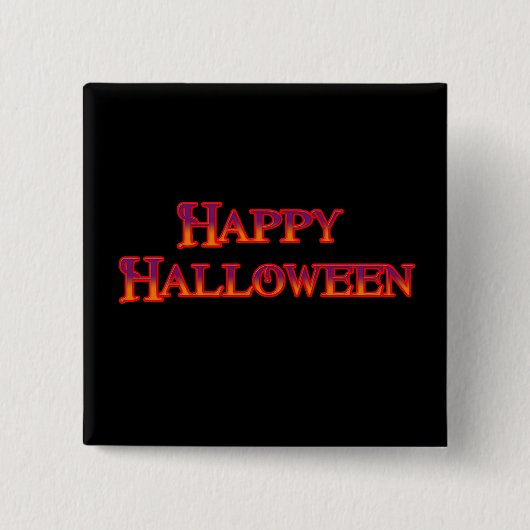 Happy Halloween Vierkante Button 5,1 Cm (Voorkant)