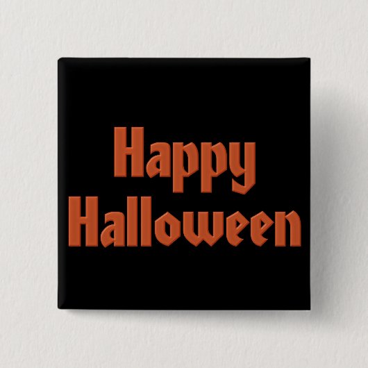 Happy Halloween Vierkante Button 5,1 Cm (Voorkant)