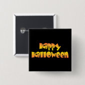 Happy Halloween Vierkante Button 5,1 Cm (Voorkant /achterkant)