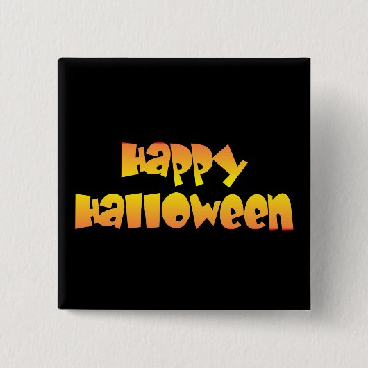 Happy Halloween Vierkante Button 5,1 Cm (Voorkant)