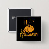 Happy Halloween Vierkante Button 5,1 Cm (Voorkant /achterkant)