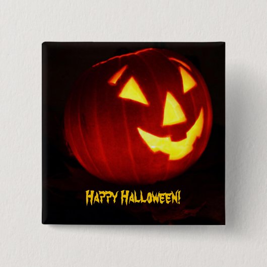 Happy Halloween Vierkante Button 5,1 Cm (Voorkant)