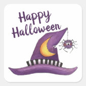 Happy Halloween Vierkante Sticker (Voorkant)