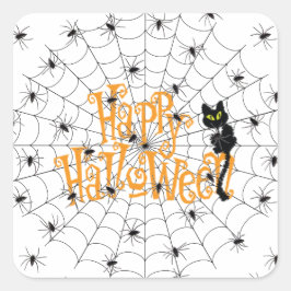 Happy Halloween Vierkante Sticker