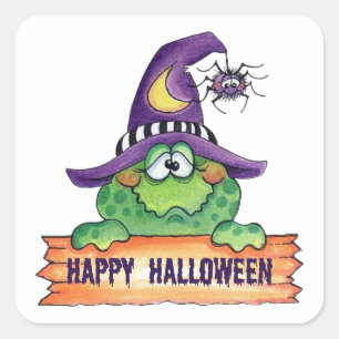 Happy Halloween Vierkante Sticker