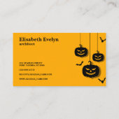 Happy halloween visitekaartje (Achterkant)