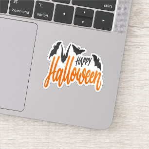Happy Halloween vleermuis sticker