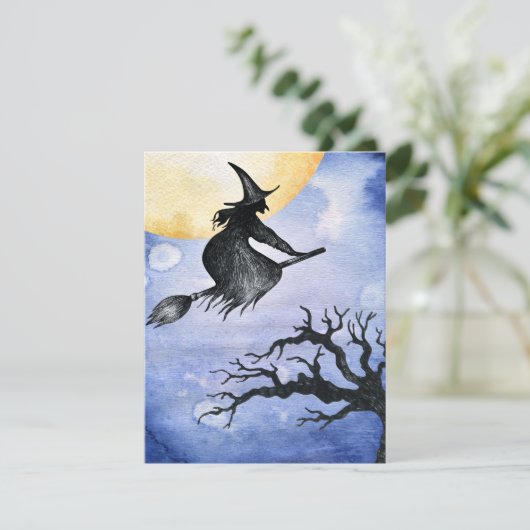 Happy Halloween vliegend naar je eigen bericht (Staand voorkant)