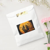 Happy Halloween (volledige maan) Bedankzakje (Gezegeld)