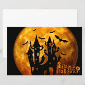 Happy Halloween (volledige maan) Briefpapier (Voorkant / Achterkant)