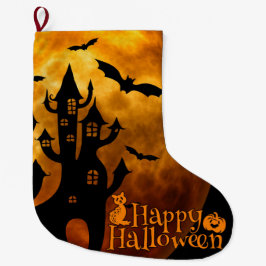 Happy Halloween (volledige maan) Grote Kerstsok