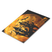 Happy Halloween (volledige maan) Notitieblok (Schuin)