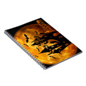 Happy Halloween (volledige maan) Notitieboek (Rechterzijde)