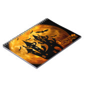 Happy Halloween (volledige maan) Notitieboek (Linkerzijde)