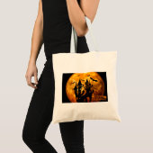 Happy Halloween (volledige maan) Tote Bag (Voorkant (product))