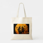 Happy Halloween (volledige maan) Tote Bag (Achterkant)