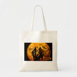 Happy Halloween (volledige maan) Tote Bag