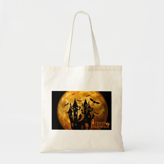 Happy Halloween (volledige maan) Tote Bag (Voorkant)